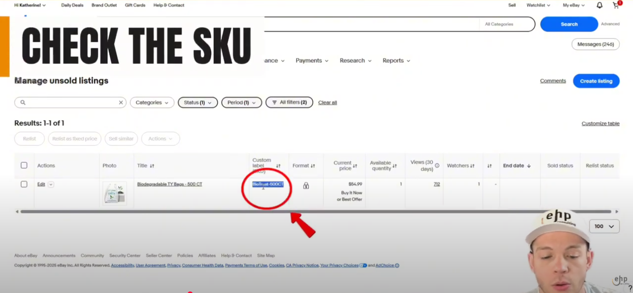 eBay Amazon FBA integration tool inventory sync tracking sync automation expert EHP Consulting