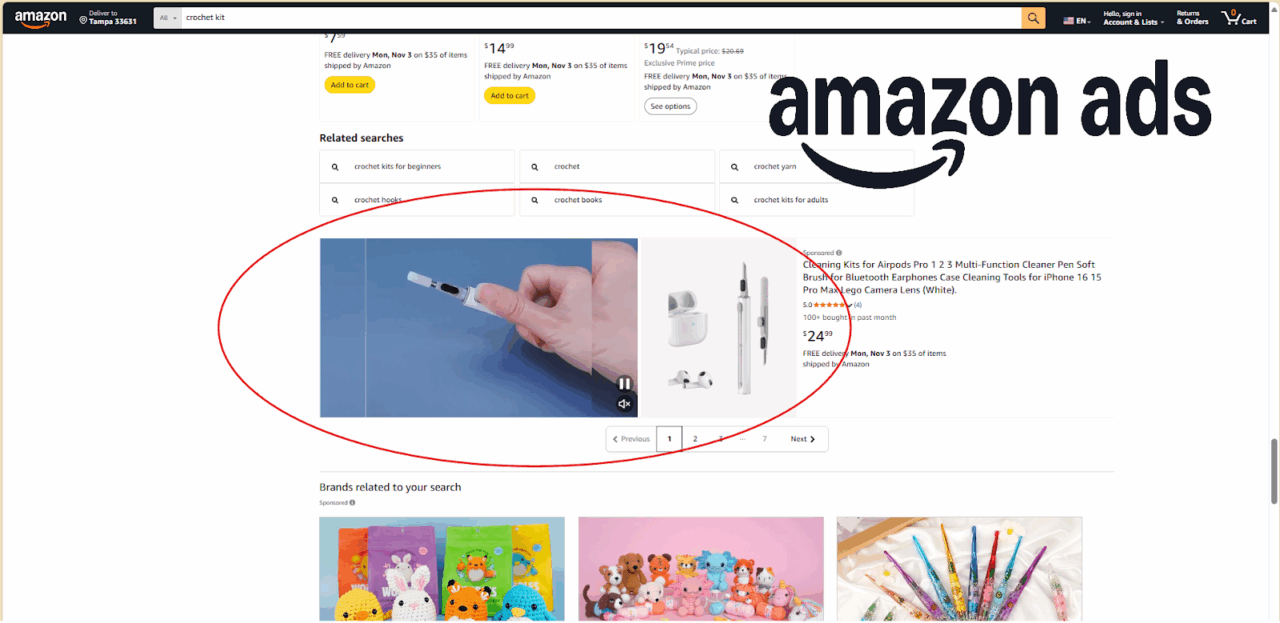 EHP Consulting Amazon advertising video placement targeting engagement branding audience reach