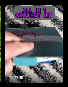 CrochetBuds TikTok top video 7,788 views CrochetBuds TikTok video