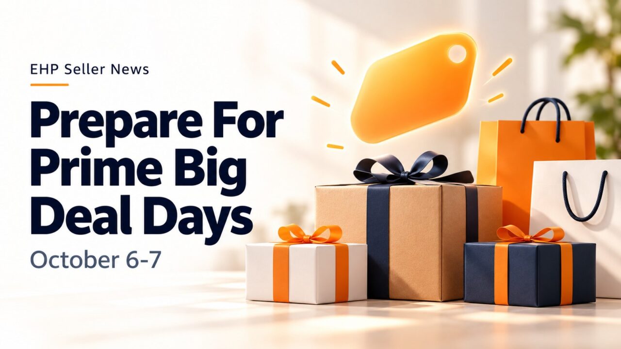 Illustration: gift-wrapped boxes for Prime Big Deal Days