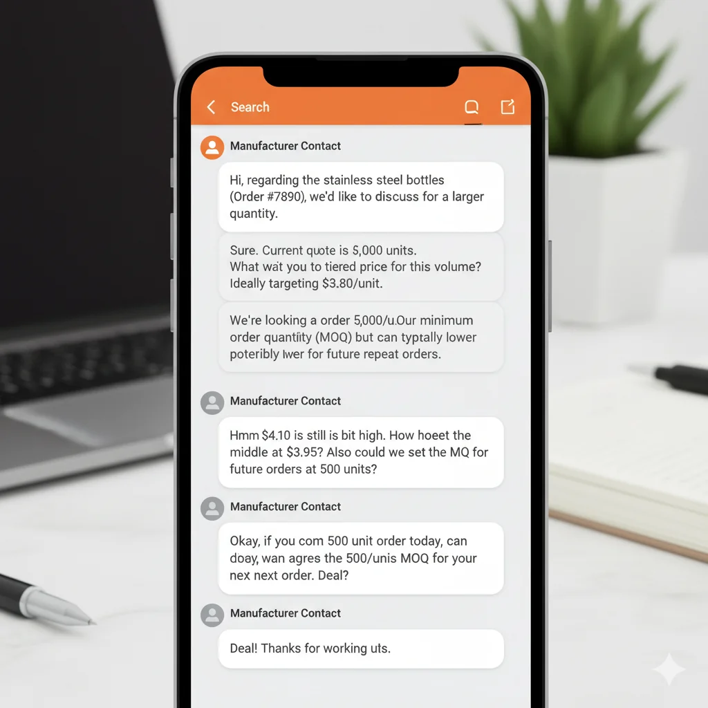 Negotiating with Manufacturer (Per Product)